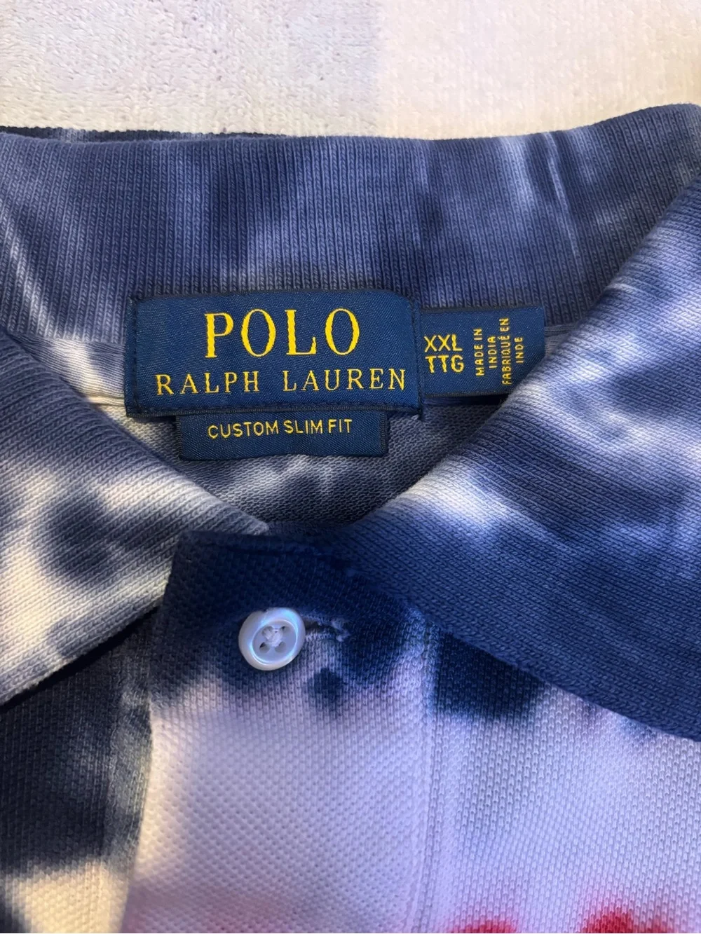 Polo Ralph Lauren Tie Dye Custom Fit Polo Shirt